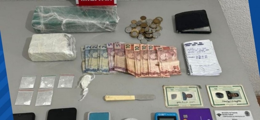 Presos três homens em Patos com 1,5kg de maconha