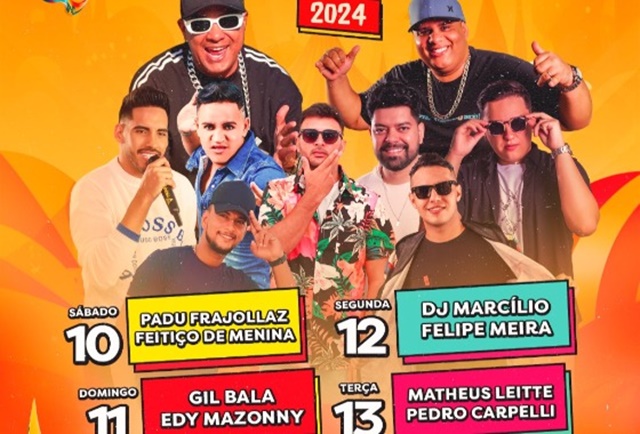 Prefeitura de Cacimba de Areia divulga atrações do Carnaval
