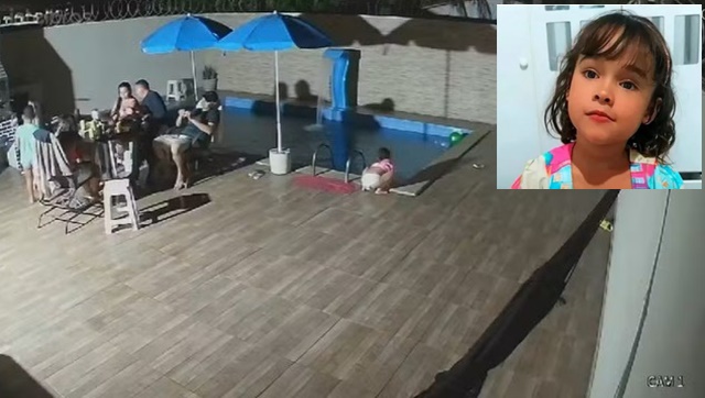 Menina de 7 anos morre afogada em piscina na noite desse domingo(21) na cidade do Conde 