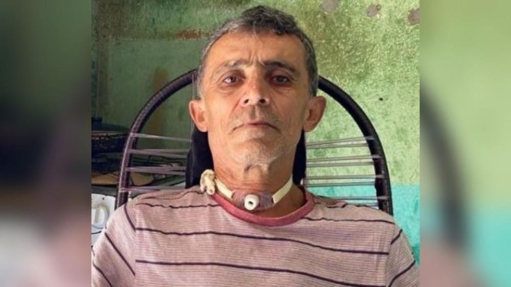 Família cria campanha solidária para conseguir realizar cirurgia urgente de patoense diagnosticado com câncer na garganta