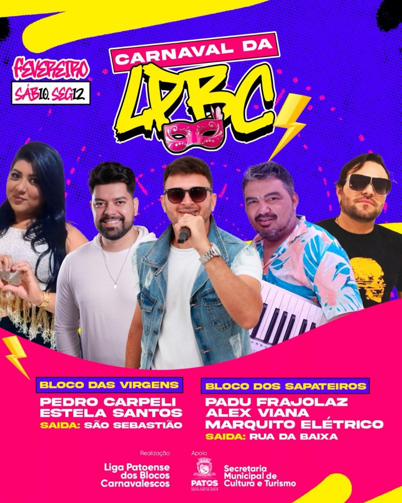 Com apoio da prefeitura municipal, Liga Patoense de Blocos Carnavalescos anuncia carnaval 2024, em Patos
