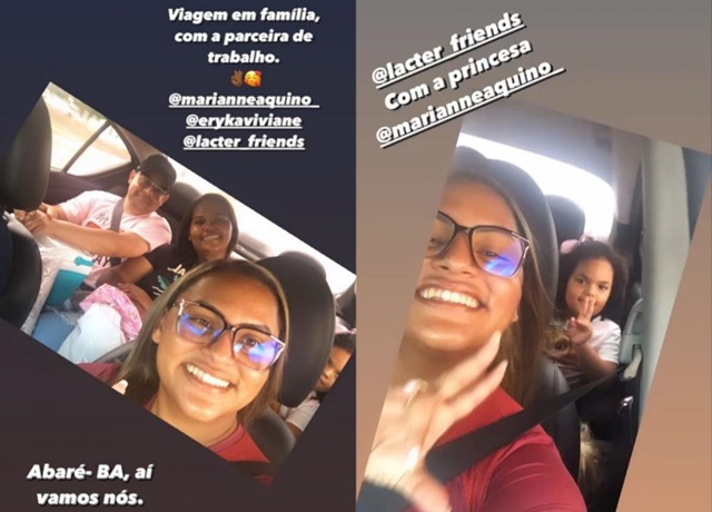 Mulher posta fotos com casal e criança minutos antes de carro cair em ribanceira e explodir